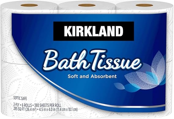 Bath Tissue 2-Ply, 380 Sheets per Roll, 30 Rolls | Ultra-Soft, Strong, and Highly Absorbent Toilet Paper for Ultimate Comfort & Hygiene