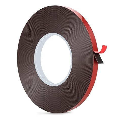 BTF-LIGHTING Double Sided Tape 65.6FT 0.39in/10mm Width,Adhesive Mounting Waterproof Tape Strong Double Stick Foam Tape for LED Strip Lights,Home Decor,Wall Posters - Best for Lightweight Applications