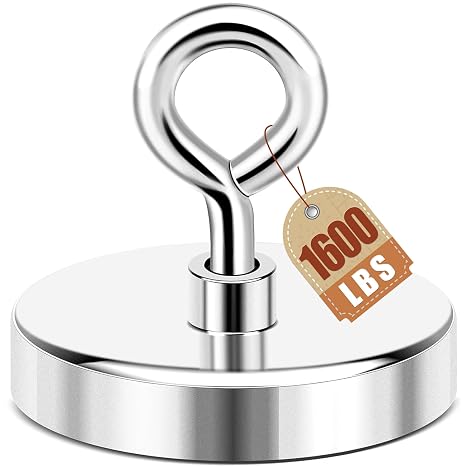 DIYMAG Fishing Magnet, 4.72 Inch 1600 Lbs Large Strong Magnets for Lifting