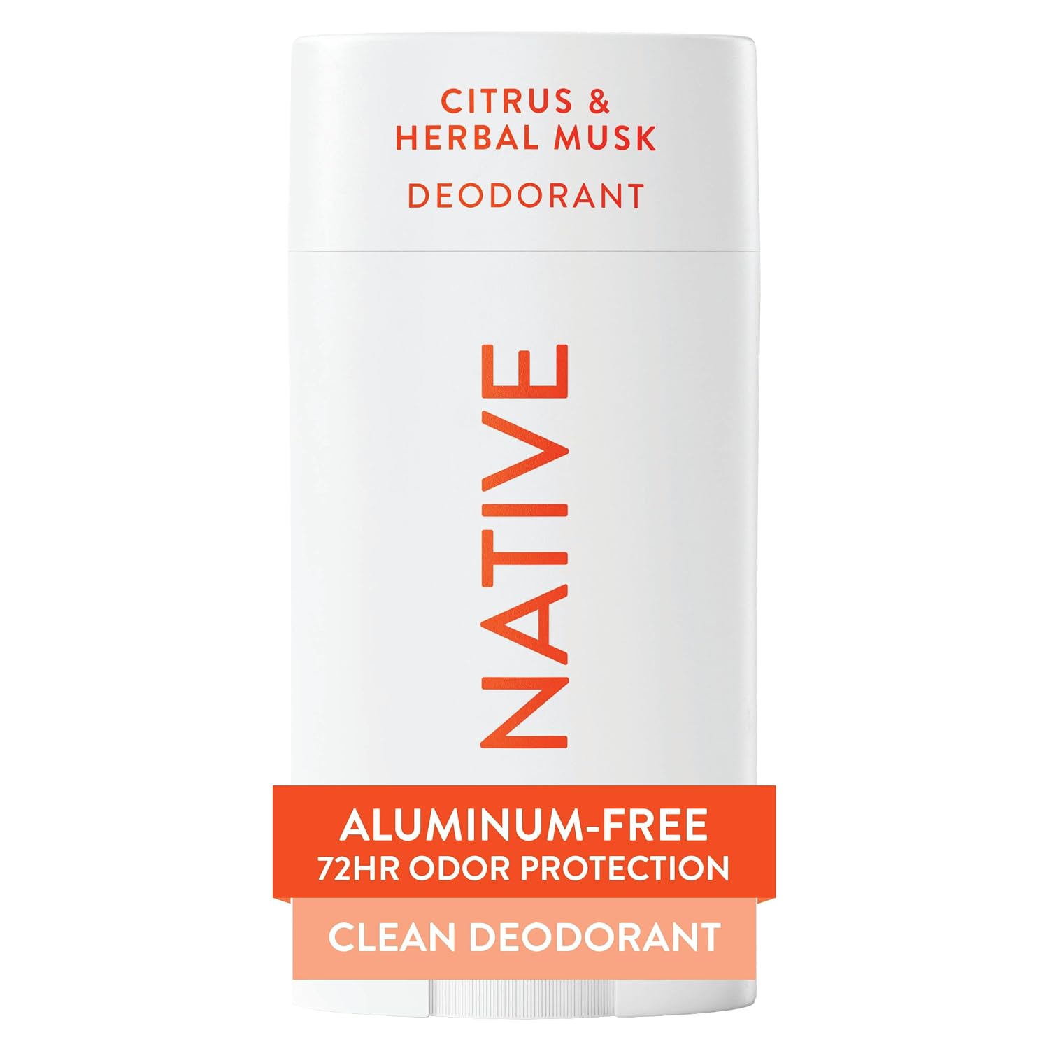 Native Deodorant - Natural Deodorant - Vegan Gluten Free Cruelty Free - Free of Aluminum Parabens & Sulfates - Born in the USA - Citrus & Herbal Musk