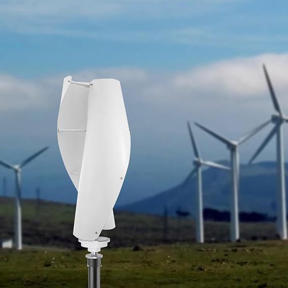 400W 12V 24V Helix Maglev Axis Vertical Wind Turbine Generator with Controller, 2 Blades Spiral Wind Turbine Generator Kit,24V