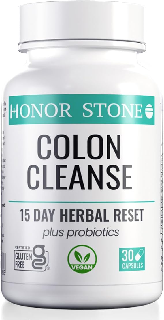 Colon Cleanse 15 Day Detox Herbal Reset with Probiotics | Vegan | Supports Weight Loss, Digestive Gut Health & Regularity | Relieves Constipation & Bloating | Psyllium Husk, Flaxseed, Aloe Vera, MCT