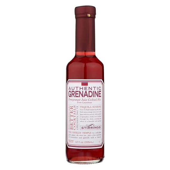 Stirrings Bar Ingredients - Authentic Grenadine - Case of 6 - 12 Fl oz.