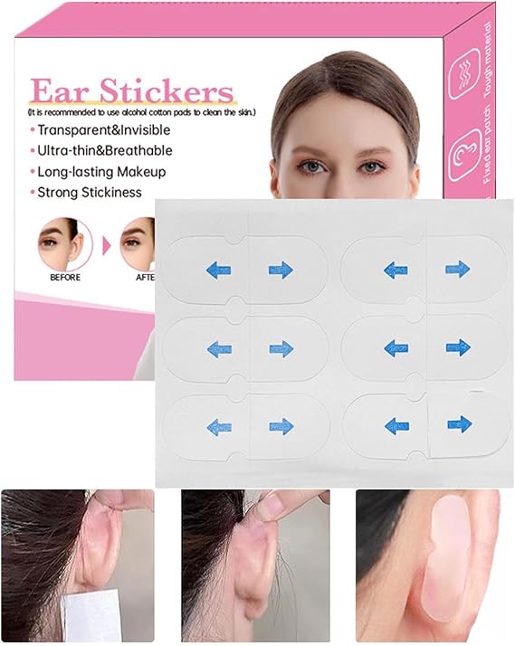 Ear Stickers - Discreet Ear Fixing Stickers | Ear Corrector Ear Tape, Ear Stickers Pinning Back Ears, Cosmetic Aesthetic Correctors for Ears