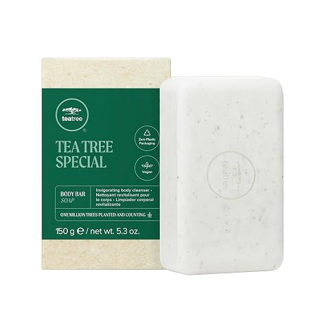 Tea Tree Body Bar Soap, Deep Cleans + Exfoliates, For All Skin Types