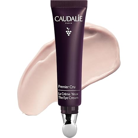 Caudalie Premier Cru Anti-Aging Eye Cream for Fine Lines & Wrinkles - 15 mL | All-in-one fragrance-free eye cream that visibly reduces wrinkles, crows feet, dark circles, puffiness, and fine lines.