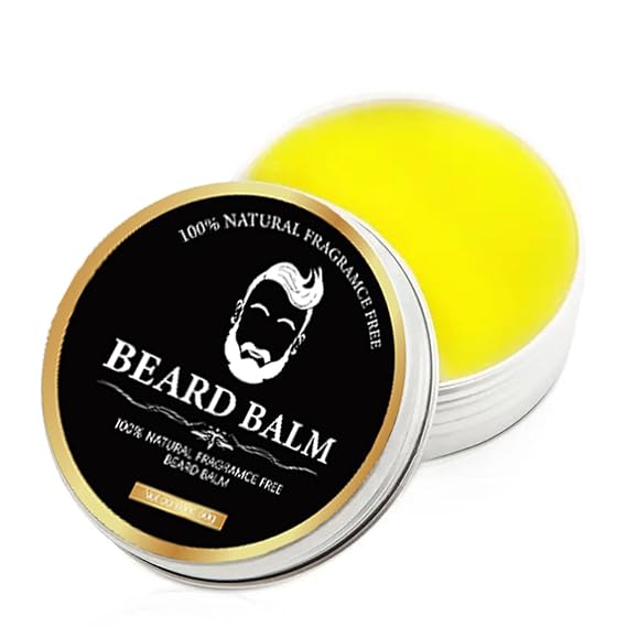 Beard Balm Men Free Washing Premium Beard Oil Hair Care, Beards Shape Facial hair Cream Premium Beard Care Facial hair Butter 2oz (Black box)