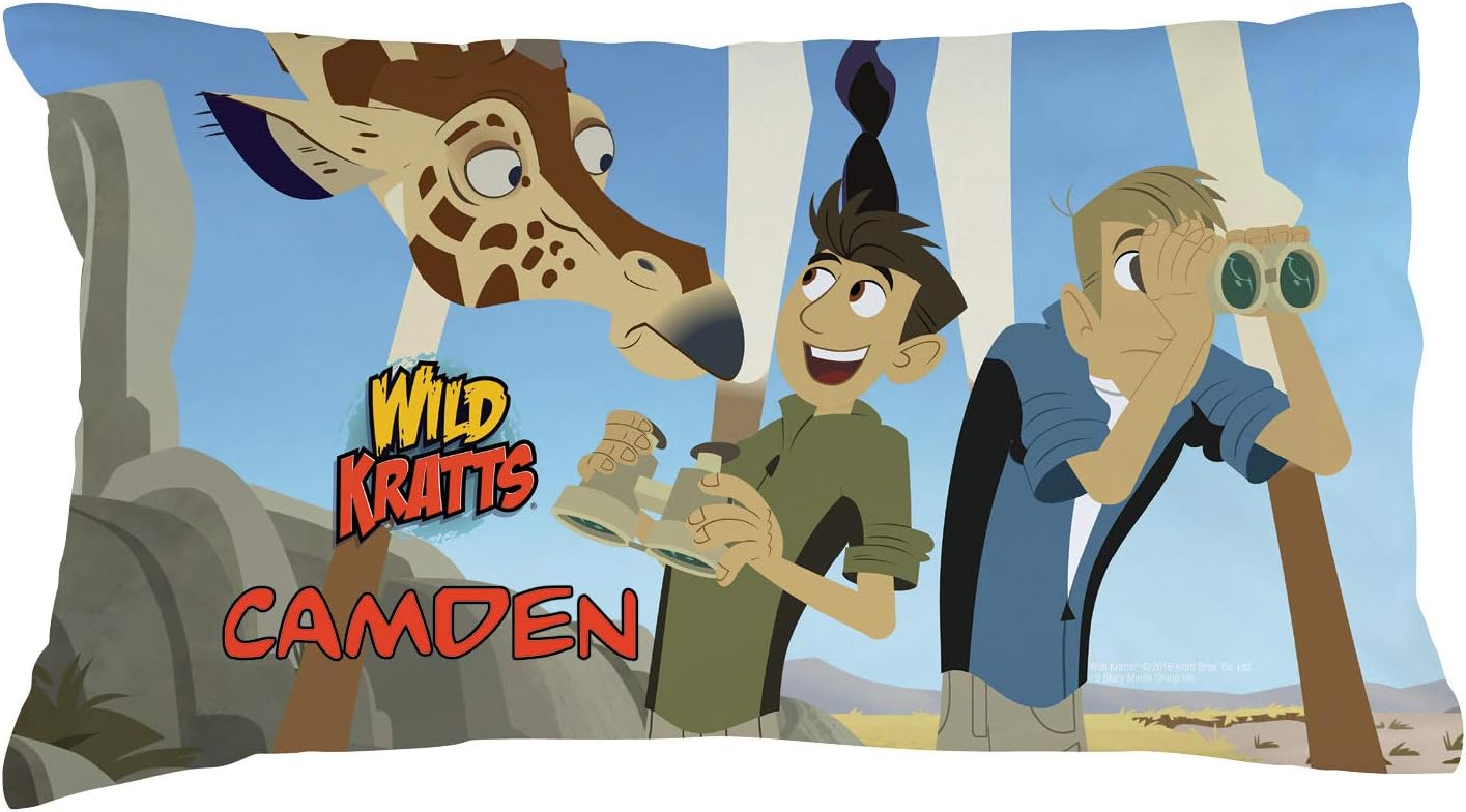Personalized Wild Kratts Pillowcase, Safari on Multicolor Cover, Official Licensed Product, 20x31, STDQueen