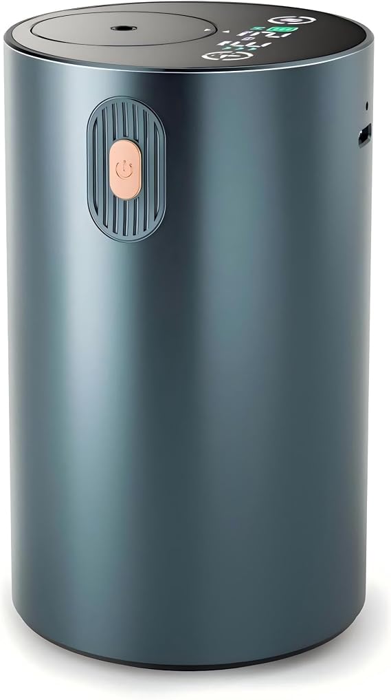 Waterless Essential Oil Diffuser Rechargable: Aromatherapy Diffuser Portable for Car and Home - 4 Concentration Adjustments and 4 Timers