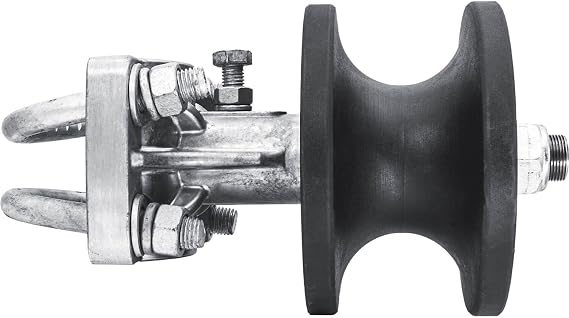 Cantilevered Gate Rollers, Cantilevered Rollers, Rolling Cantilever, Slide Gate Roller Hardware, for 3" Post, 2-3/8" Chain Link Fence Gate Frame - Nylon Roller