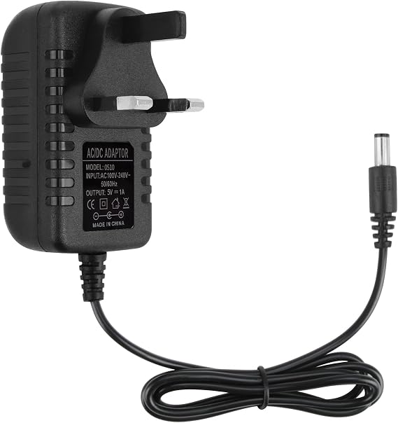 5V 1A Power Supply, AC Adapter 100-240V 50 60Hz to DC 5V Universal 5 Volt Power Adapter Charger Plug 5.5mm X 2.1mm Power Source for Speakers Router
