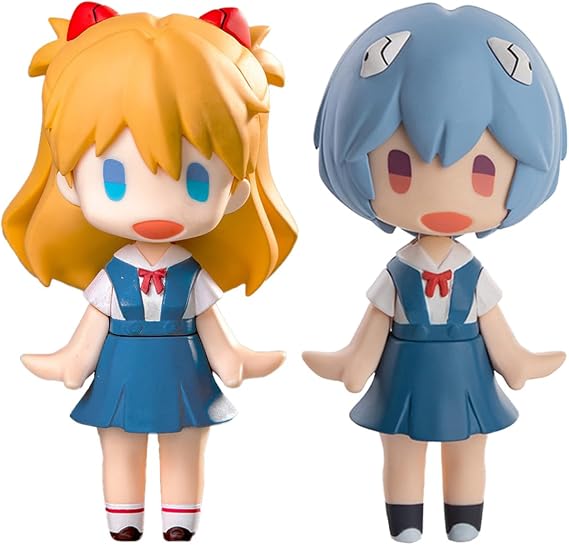Anime Figure Ayanami Rei/Asuka Langley Soryu Action Figures Cute Anime Characters Model 10cm Desktop Decoration