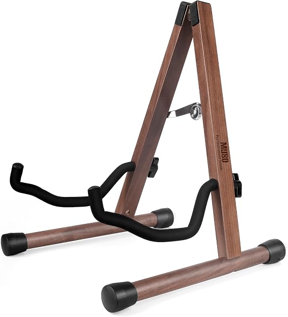 Guitar StandAcoustic Guitar StandWood Classical Electric Guitar StandFoldable Bass Guitar StandGuitar Accessories also fit BassViolinUkulele (Schwarzwalnusholz)