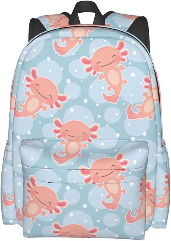 Axolotl Backpack Laptop Backpack Bookbag Lightweight Casual Daypack