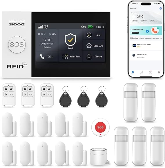 Alarm System for Home Security (24-Piece)