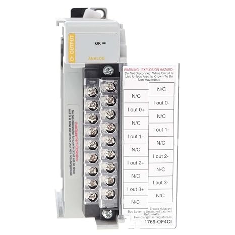 1769-OF4CI 4 CHNL Isolated Current Output Module PLC