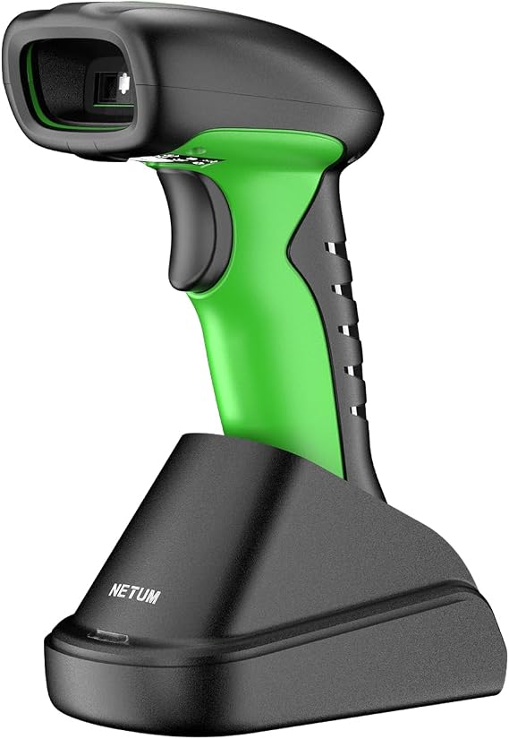 NETUM 2D QR Industrial Bluetooth Barcode Scanner with Charging Dock