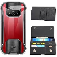 とうめい クラシック カバー 合皮 耐汚れ ポーチ シリコーン Case レザー カード収納 財布 保護する TPU Silicone Cover ケース 可兼容 Ulefone Armor 15 5.45 inchとの互換性あり