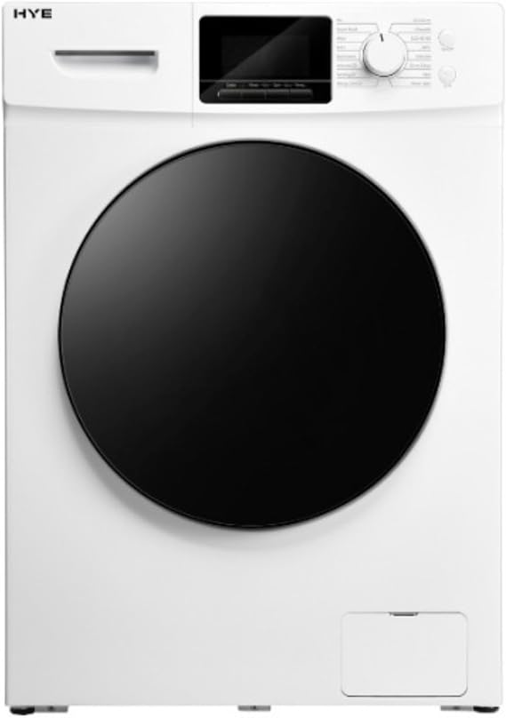HYE Washing Machine - Washer, 12KG Drum, 1400RPM, A Energy Rating, Freestanding Design, Quiet 76 dB Operation, 16 Programmes, Super Quick & Eco Wash, White - W0112WT14W07 [Energy Class A]