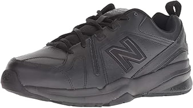 New Balance Men's 608 V5 Casual Comfort Cross Trainer, Black/Black, 13 X-Wide