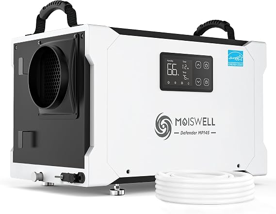 155 Pints Commercial Dehumidifier with Pump for Crawl Space