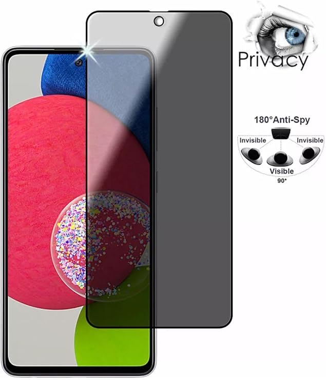CONSTRAIN - Samsung Galaxy S22 Gizlilik Hayalet Cam – Tam Kapanan Tamperli Ekran Koruyucu, Darbe Önleyici, Parmak İzi Tutmaz