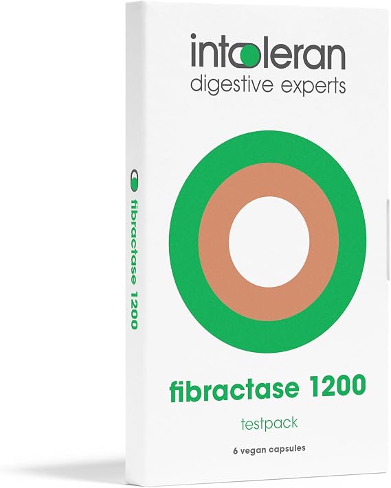 Intoleran Fibractase 1200 Digestive Enzymes Testpack - 6 Capsules