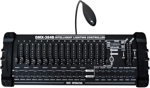 DMX Controller 384 Channels DMX512 Operator Panel MIDI Control Console Use for Editing Fog/Stage Lighting (IM-DMX384B)