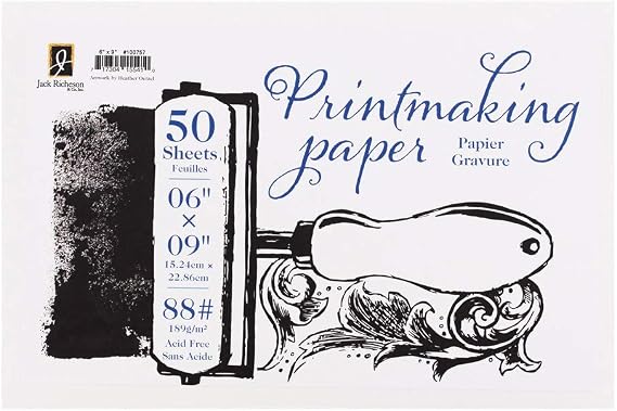Richeson Printmaking Paper, 88# 6x9 inches, 50 Sheets (100757)
