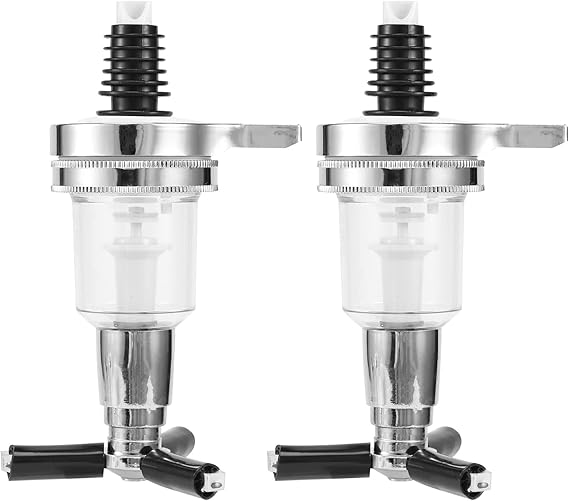 2Pcs 45Ml/1.5Oz Bar Butler Wall Mounted Replacement Nozzle Shot Dispenser for Revolving Liquor Bottle Holder