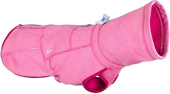 Hurtta Razzle-Dazzle Midlayer Reversible Coat, Beetroot, 16 in