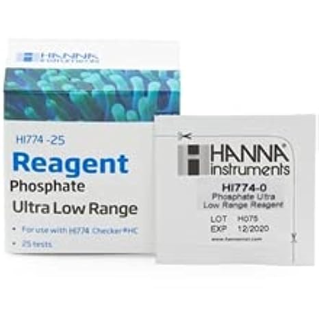 HI774-25 Hanna Instruments Phosphate Ultra Low Range Checker HC Reagents (25 Tests / 1 Pack)