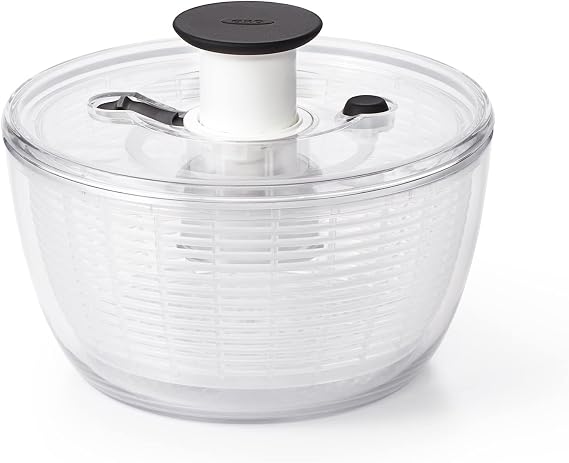 OXO Good Grips Small Salad & Herb Spinner, Vegetable Washer with Strainer