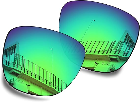 Well-aimed Replacement Lenses Compatible with Amazon Echo Frames (3rd Gen) Sunglasses - Green Iridium Polarized