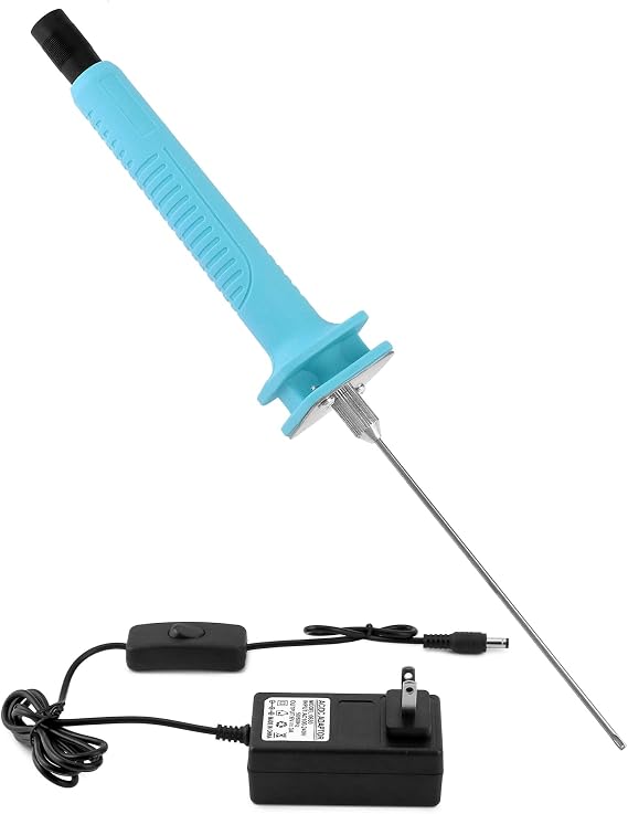 QWORK 15W Foam Cutting Pen Fast Heating Hot Wire Cutter for EPS, EPE & Soft Foam Crafts