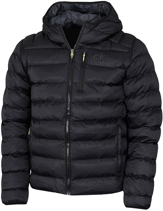 Calvin Klein Mens 2026 San Gabriel Padded Woven Jacquard Jacket
