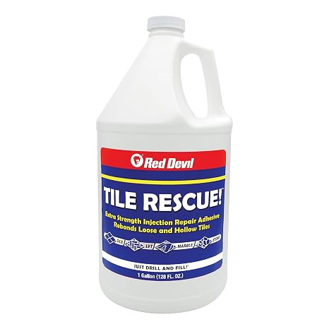 Loose Tile Repair Adhesive w/Out Syringe Applicator! Fix Your Floor Today for All Loose & Hollow Tile, Marble, Stone, LVP & Wood Floors
