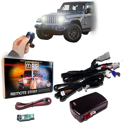 MPC Remote Starter Kit Compatible with Jeep Wrangler & Gladiator 2018-2025 || Plug and Play || Push Lock 3X to Start || All Trims || USA Tech Support