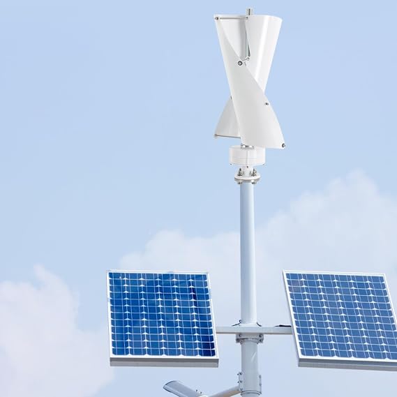 500W Wind Turbine, 42.65ft/s Wind Turbine Generator Kit,Vertical Axis Wind Turbine for Home, Business, and Industrial Energy Supply in Boats, Gazebos, Cabins