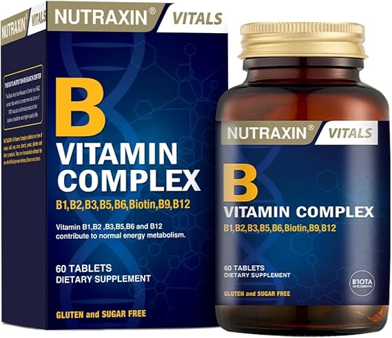 Nutraxin Mens Multivitamins Gluten and Sugar Free Multivitamin Complex with Vitamins A, B-Complex, C, D & E, Biotin, Folic Acid & B12 60 Tablets