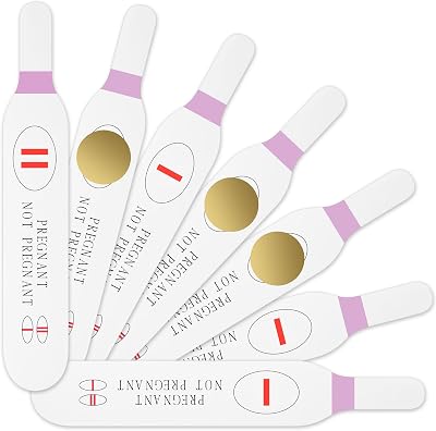 80 Pcs Pink Scratch off Pregnancy Test Kit Baby Shower Games Baby Shower Games Baby Shower Scratch off Game for Girl