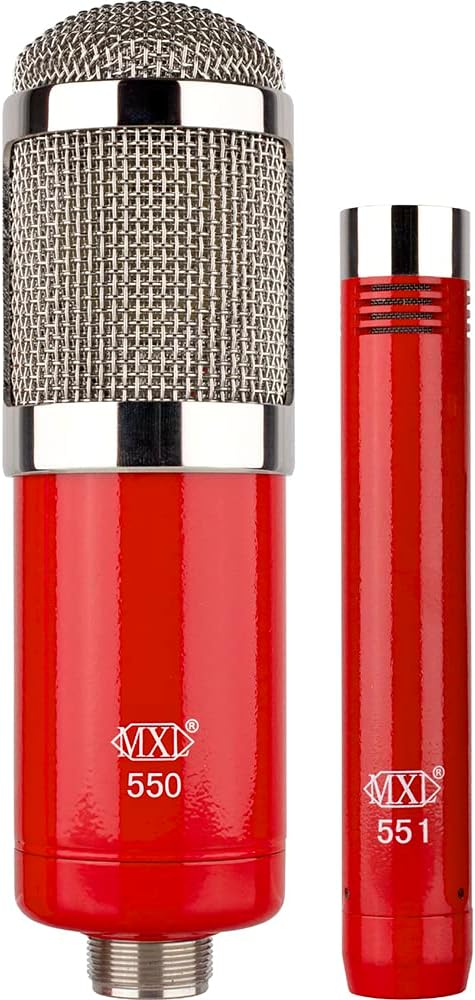 MXL 550/551R Microphone Ensemble - Red