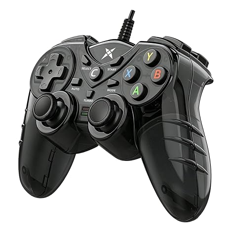 NBCP Wired PS3 PC Game Controller TV Box USB Steam Gamepad joystick Joypad with Dual Vibration Feedback Turbo Trigger for Windows 7/8 /8.1/10/ Laptop