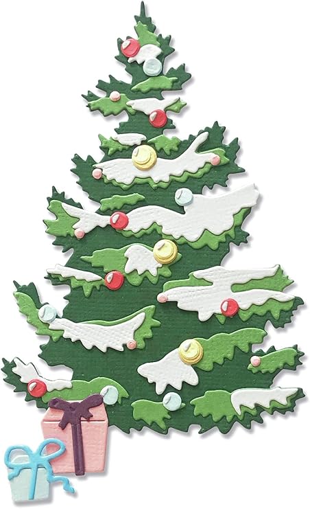 Sizzix Thinlits Die Set 8PK - Layered Christmas Tree, 664712