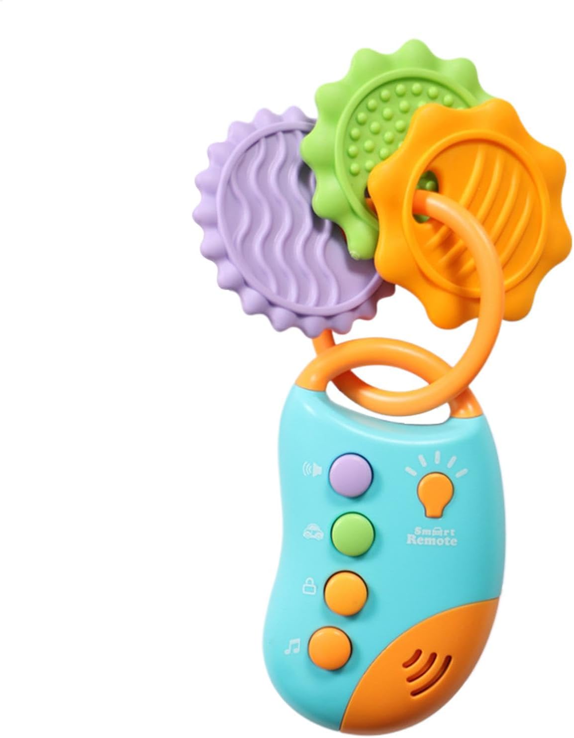 Car Key Toy, Musical Toys, Simulation Car Key Musical Toy With Sound And Lights, Educational Toddler Sensory Learning, Children's Early Education Toys For Birthday, Holidays - See Descriptions