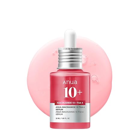 Anua Niacinamide 10 + TXA 4 Serum Pflege bei dunklen Flecken Hyaluronsäure Tranexamsäure Leichtes & hydratisierendes All-in-One Daily Serum für Glass Skin Korean Skincare 30ml