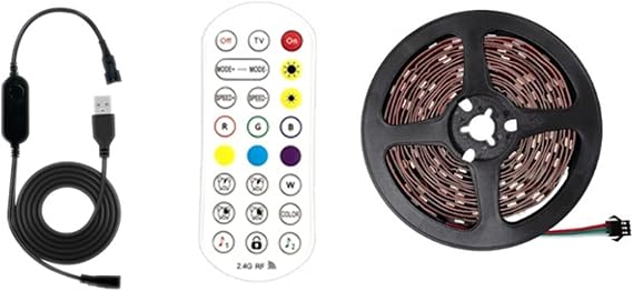 Smart Camera Sync TV LED Backlight Screen & Music Synchronized Flexible LED Strip Fits 55-65 TV(5M)