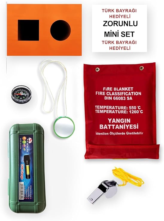 Yangın Battaniyeli Zorunlu Tekne Ekipmanı Seti