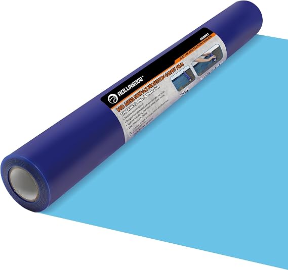 ROLLINGDOG Carpet Protection Film Plastic Protective Film for Carpets