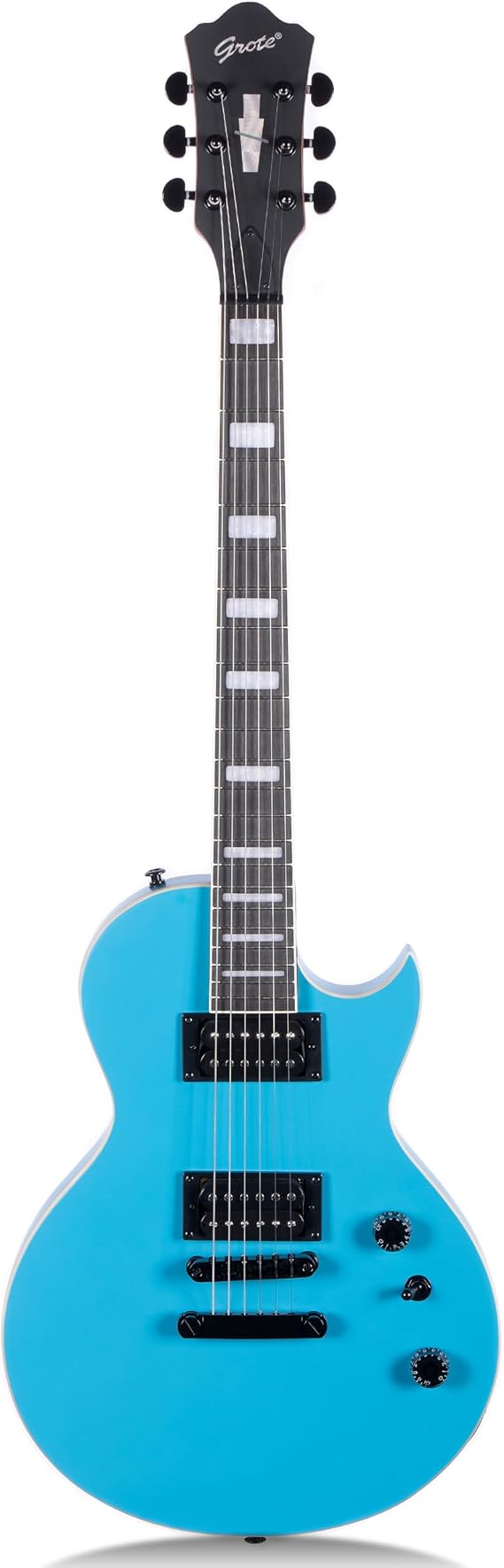 Grote LPS-01 LP Style Solid Electric Guitar Maple Neck Poplar Body (Blue)